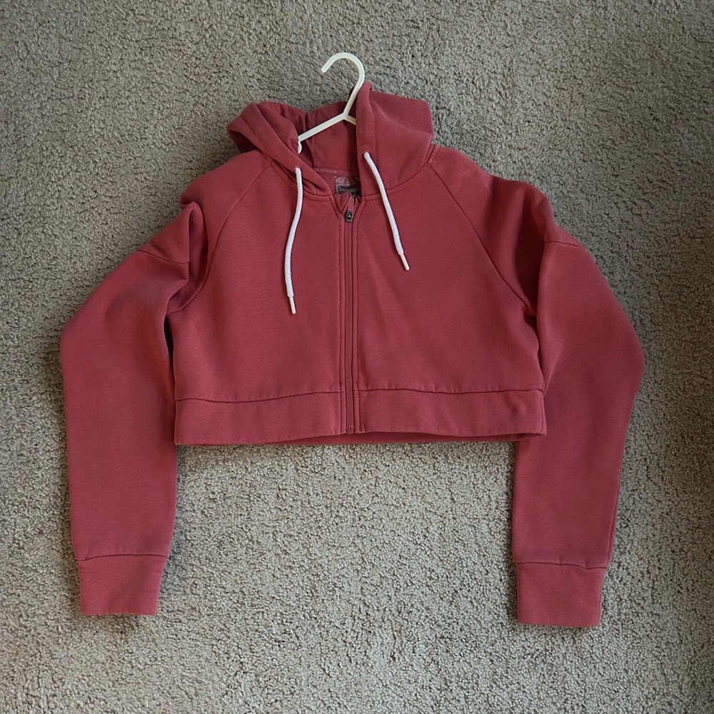 Gymshark Cropped Pink Hoodie